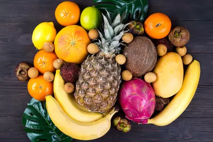Fruits tropicaux en transport frigorifique